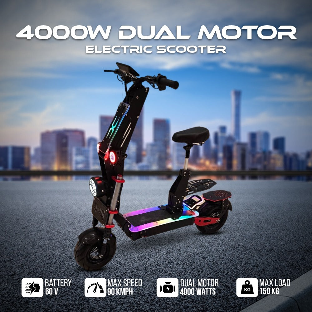 UAE Golf Cart Electric Scooter Dual Motor 8000W 90 km/h Top Speed 70 km Range 150 kg Load - View 3