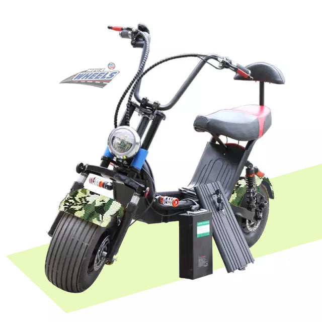 UAE Golf Cart Electric Scooter Medium Fat Tire with Removable 48V 12Ah Battery 1000W Motor 30 km/h Speed - View 14