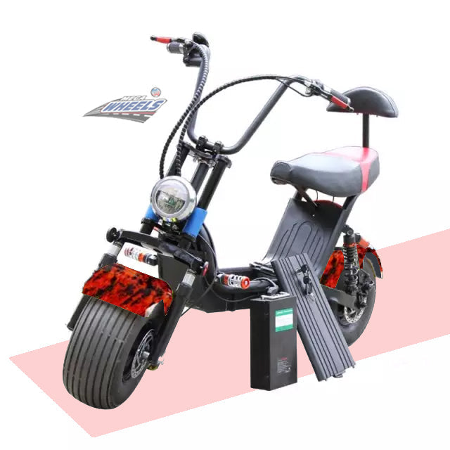 UAE Golf Cart Electric Scooter Medium Fat Tire with Removable 48V 12Ah Battery 1000W Motor 30 km/h Speed - View 28
