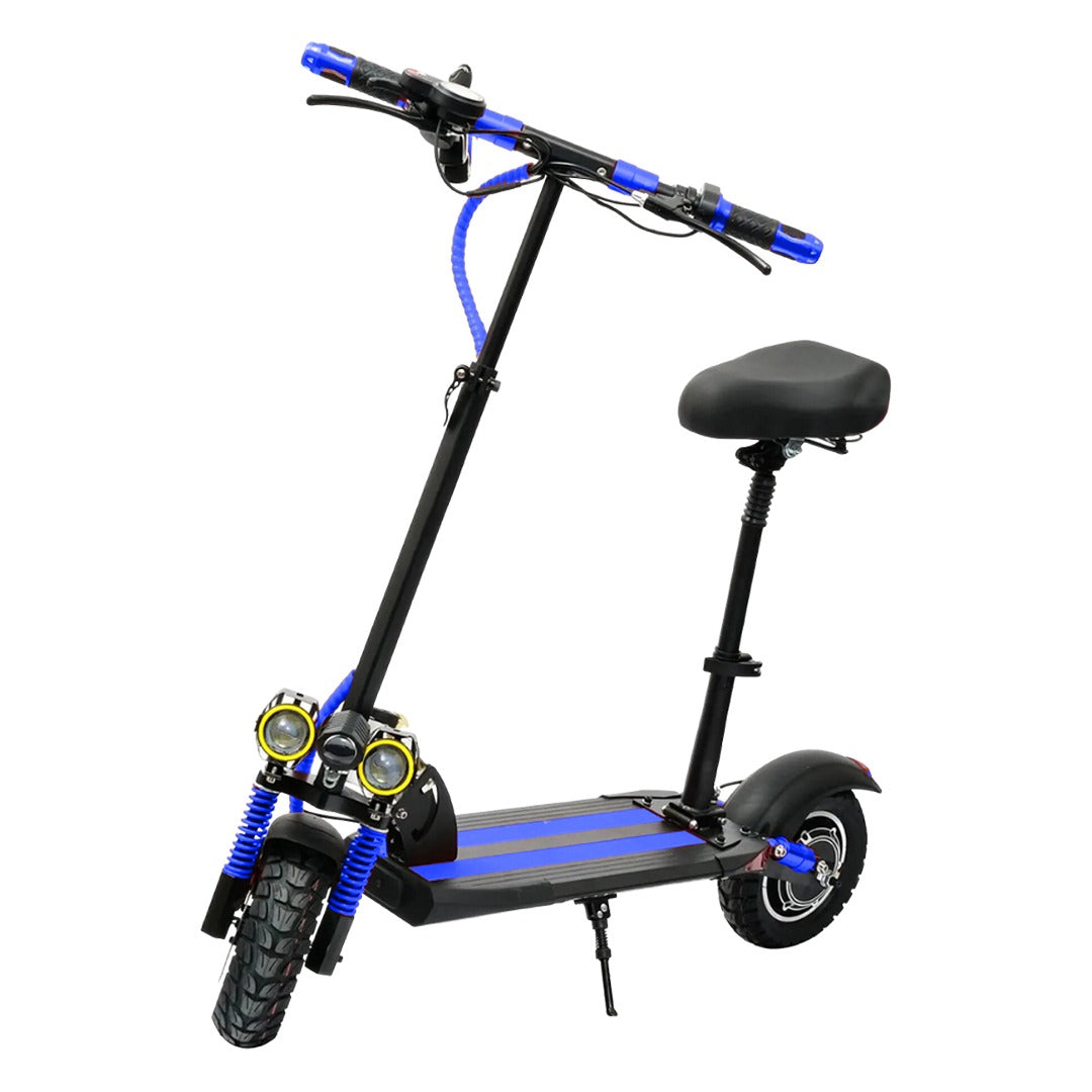 UAE Golf Cart Foldable 48V 1200W LED Electric Scooter with Seat, 10Ah Battery, 65 km/h Max Speed, Double Disc Brakes - View 13