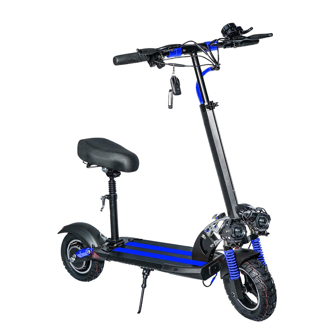 UAE Golf Cart Foldable 48V 1200W LED Electric Scooter with Seat, 10Ah Battery, 65 km/h Max Speed, Double Disc Brakes - View 15