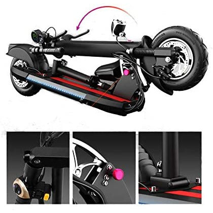 UAE Golf Cart Foldable 48V 1200W LED Electric Scooter with Seat, 10Ah Battery, 65 km/h Max Speed, Double Disc Brakes - View 30