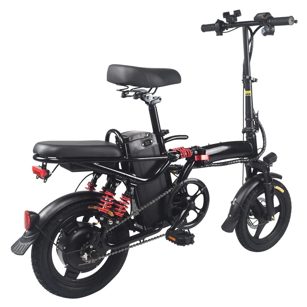 UAE Golf Cart Foldable Electric Bike 2 Seater 48V 350W with Pedal Assist, 14-inch Wheels, Removable Battery, 40 km Range, 120 kg Load - View 1