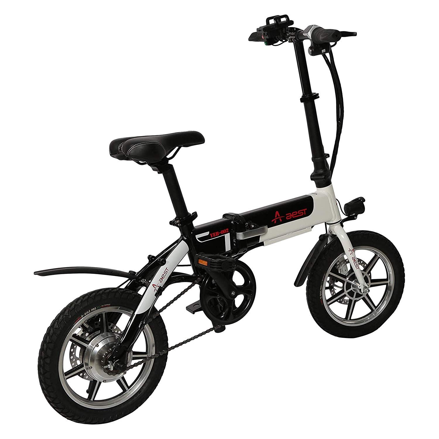 UAE Golf Cart Foldable Electric Bike 36V 250W with Pedal Assist, 14 inch Wheels, Aluminum Frame, 100kg Load, 35mph Speed, 35km Range - View 9