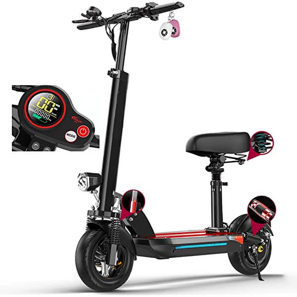 UAE Golf Cart Foldable Electric Scooter 800W 36V 5 Model with LED Display and Double Disc Brakes - View 3