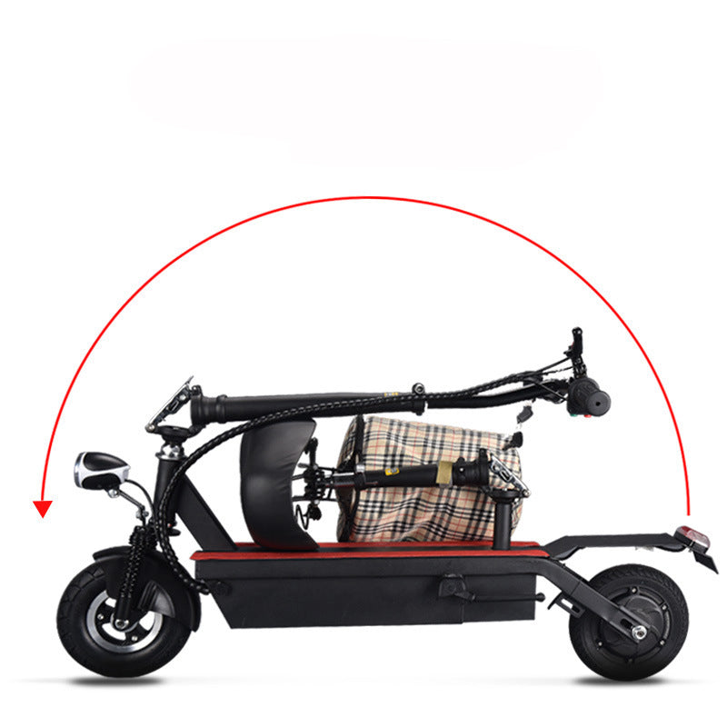 UAE Golf Cart Foldable Electric Scooter with Seat, 250W Motor, 24V 10Ah Battery, 20 km/h Max Speed, 8 inch Wheels, 70 kg Load Capacity - View 4