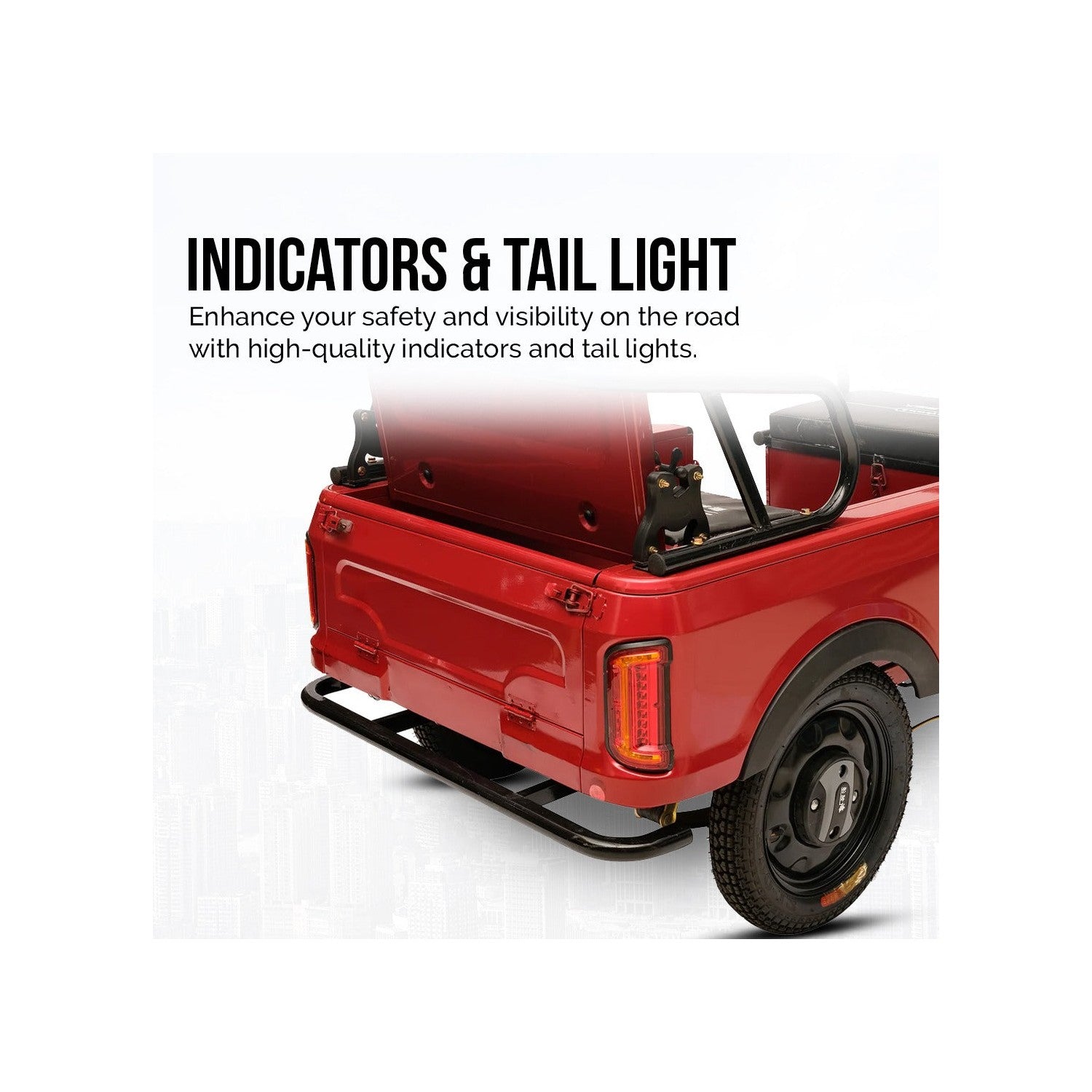 UAE Golf Cart - Hybrid Electric Tricycle UAE Golf Cart 48V 800W 400kg 4 Seats Cargo Passenger Open Body EEC GCC UAE - View 13