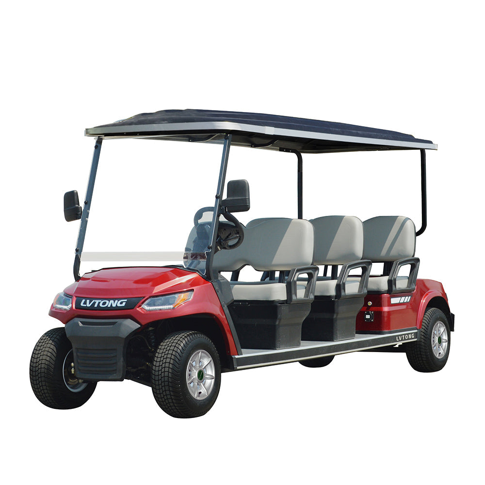 UAE Golf Cart - Luxury 6 Passenger Electric Golf Cart with 6 Forward Facing Seats and AC Motor - View 7